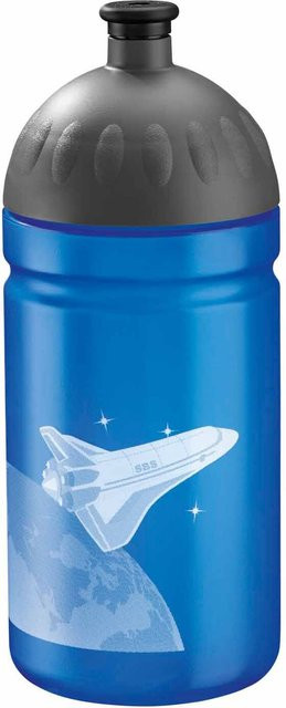 Step by Step Schulzubehör Plastik-Trinkflasche Sky Rocket Rico in Blau, 0,5 l - Bild 1