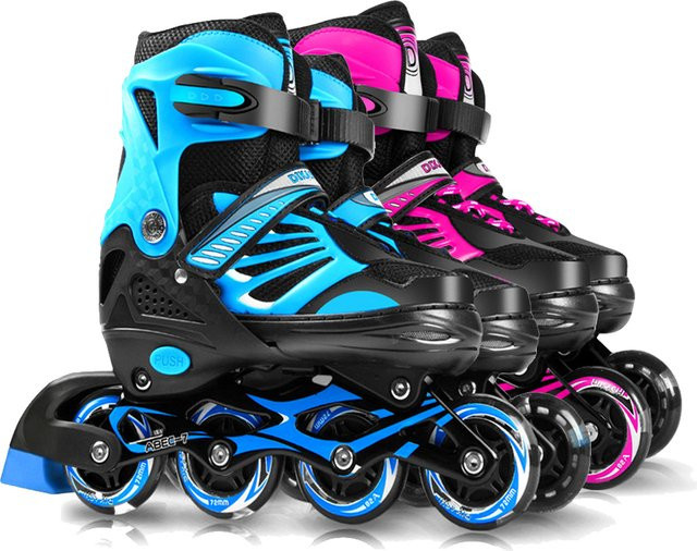 TOMSHOO Tracer Inline Skates, einstellbar, mit Beleuchtung, Rollschuhe - Bild 1