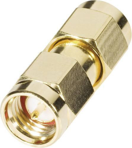 BKL Electronic SMA-Reverse-Adapter mit SMA-Reverse-Stecker und SMA-Stecker in Gold - Bild 1