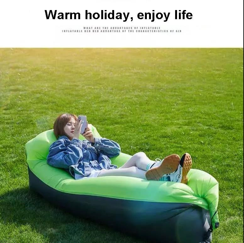 Aufblasbares Outdoor Sofa von YC Direct in Orange für Camping und Park - Bild 5