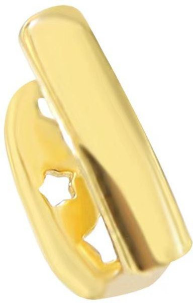 Grillz-Set Zirkon Zahnkappen, Kupfer, beige, Damen - Bild 1