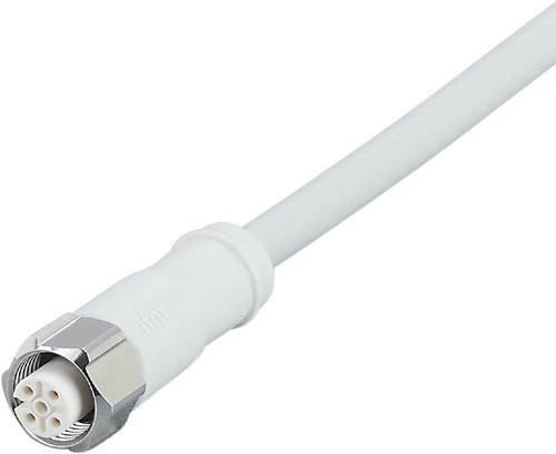 ifm Electronic Anschlussleitung EVF483 mit Buchse, gerade, 5-polig, 20 m Länge, Farbe: Weiß - Bild 1
