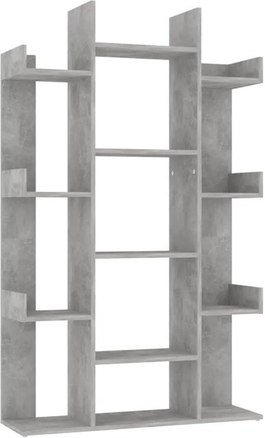 vidaXL Bücherregal aus Holzwerkstoff in Betongrau, B/T/H: 86 x 25,5 x 140 cm - Bild 1