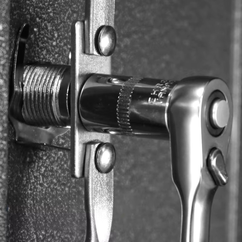 XMSJ Mini 1/4 Zoll Doppelendiger Schnellwechsel-Ratschenschlüssel mit Schraubendreher-Bit-Werkzeug in Silber - Bild 2