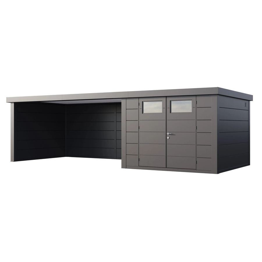 Telluria Gerätehaus Classico in Silberfarben, B/H/T: 782 x 219 x 318 cm - Bild 2