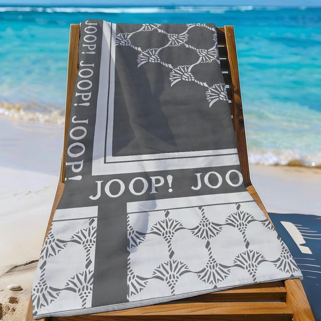 Joop Markenlogo Handtuch Weiß, schnelltrocknend und sandfest, Breite: 40 cm, Höhe: 60 cm - Bild 1
