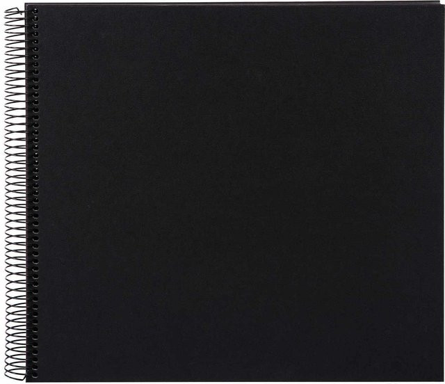 goldbuch Spiralalbum mit 40 schwarzen Seiten in Schwarz, B/H: 30 x 35 cm - Bild 1
