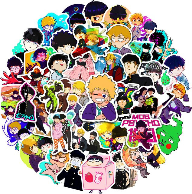 Bandai Mob Psycho 100 Aufkleber, 10-teiliges Set - Bild 1