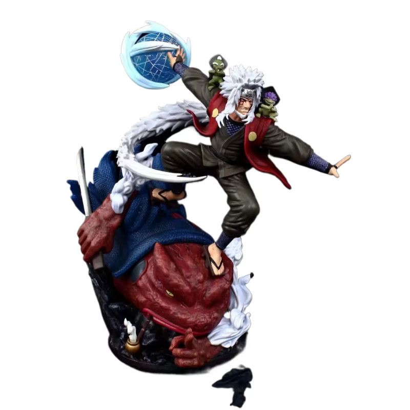 Bandai Naruto Anime Figur Jiraiya PVC Modell Statue zur Desktop Dekoration, Höhe: 39 cm - Bild 7