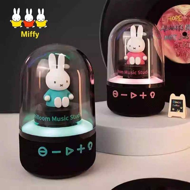 Miffy Kabelloser Bluetooth 5.0 Lautsprecher mit farbenfrohem Licht in Weiß - Bild 1
