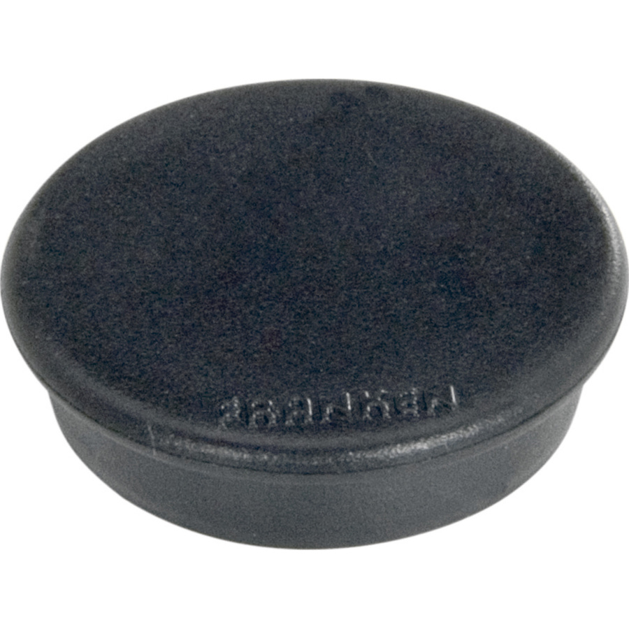 FRANKEN Kraftmagnete rund in Schwarz mit Kunststoffbeschichtung, Durchmesser: 2,4 cm, 10 Stück - Bild 1