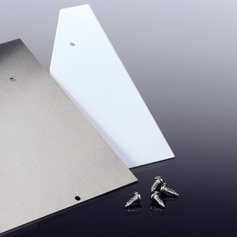 T&J Alu-Wandanschlussprofil-Seitenteile inklusive Schrauben aus Aluminium in Anthrazit, Weiß oder Silber - Bild 1