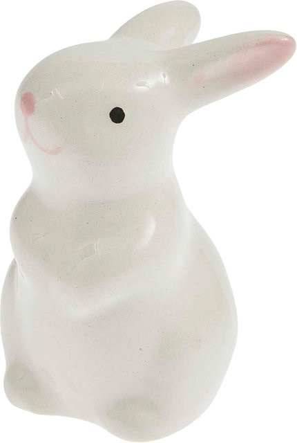 Rico Design Keramik Hase stehend links weiß - Bild 1