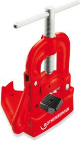 Rothenberger Rohrschraubstock aufklappbar in Rot mit einer maximalen Spannweite von 114 mm - Bild 1