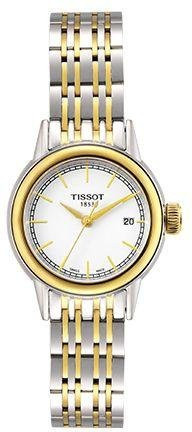 Tissot Armbanduhr, Quarz, Edelstahl, Gold, Weißes Zifferblatt, 28,5 mm - Bild 1