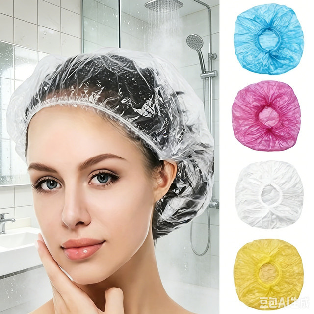 Einweg-Haube, 100 Stück, wasserdicht, Unisex - Bild 1