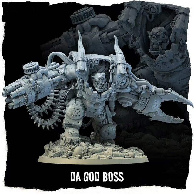 Resinking Orc Bone Uncle, Resin Kit Wargame, Fantasy - Bild 1