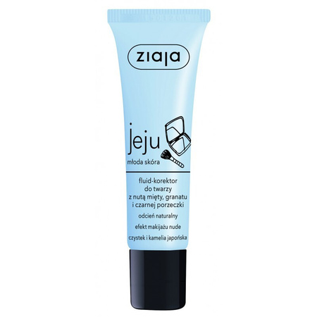 Ziaja Jeju Gesichtsflüssigkeit-Korrektor, Minze-Granatapfel-Schwarz Johannisbeeren, 30 ml