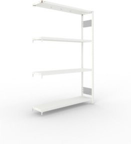 Meta Steckregal CLIP S3 230 LR AR mit 4 Böden, Farbe: Lichtgrau, B/T/H: 200 x 130 x 30 cm - Bild 1