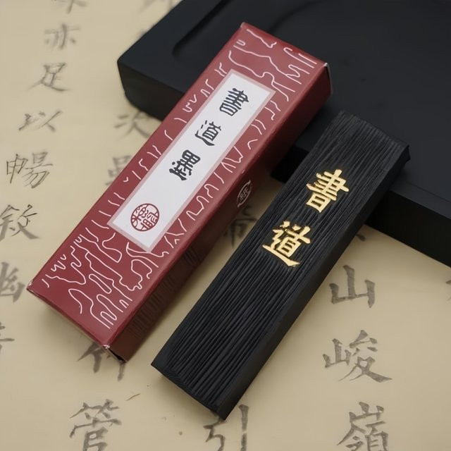 Shudao Chinesische Kiefernruß-Tinte in Schwarz für Kalligrafie und Malerei - Bild 1