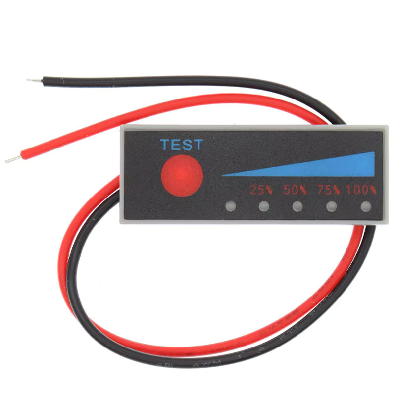 SAMIROB LED Kapazitätsanzeige für Lithium-Batterien 1S-5S 4,2V-21V Li-Po Li-Ion Bord Power Display Tester in Schwarz - Bild 2