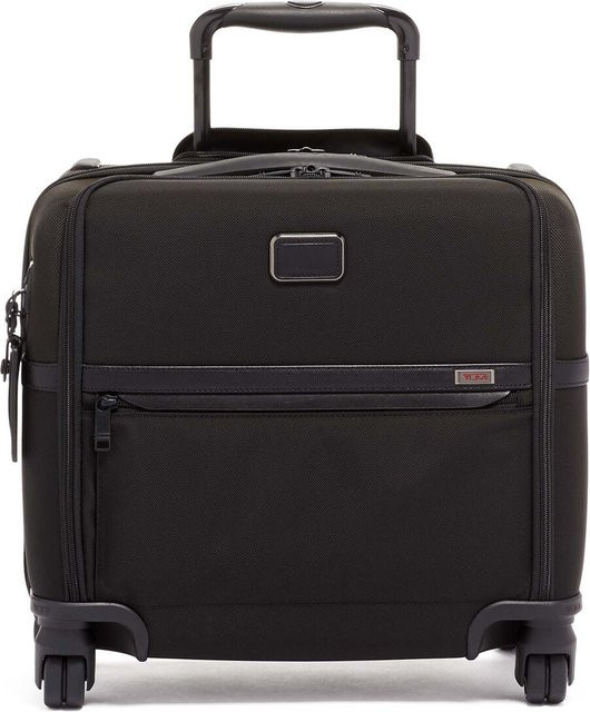 Tumi Alpha 3 Kompakte Aktentasche mit 4 Rollen und USB-C Anschluss in Black - Bild 1