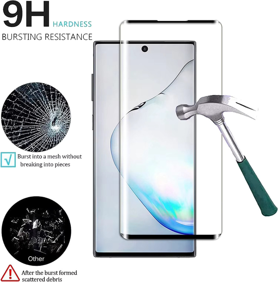 Samsung Galaxy Note10 Displayschutzfolie aus gehärtetem Glas, 9H, transparent - Bild 3