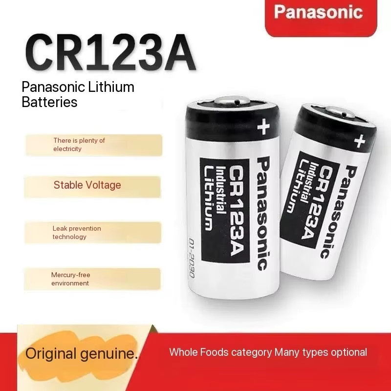 Panasonic CR123A Lithium 3V Knopfzellen in Silber - Bild 2