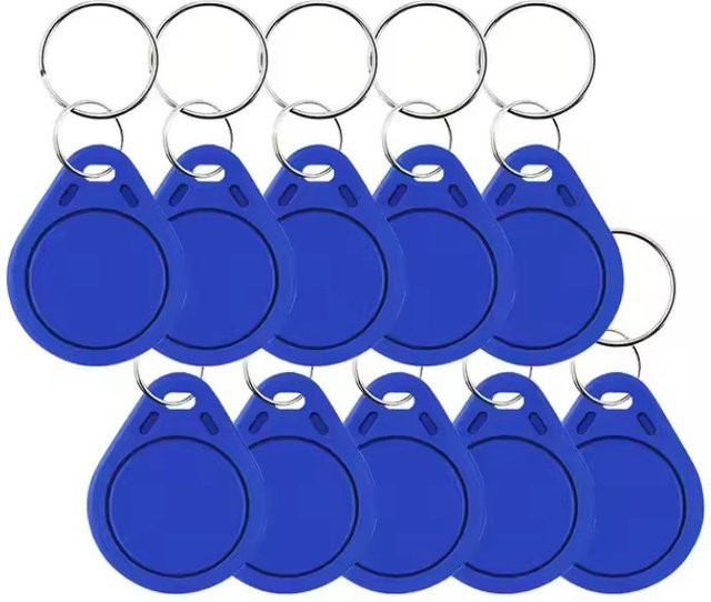 10 Stück RFID-Schlüsselanhänger m1-4b/ID1 von Nikola T. Lab in Blau - Bild 1