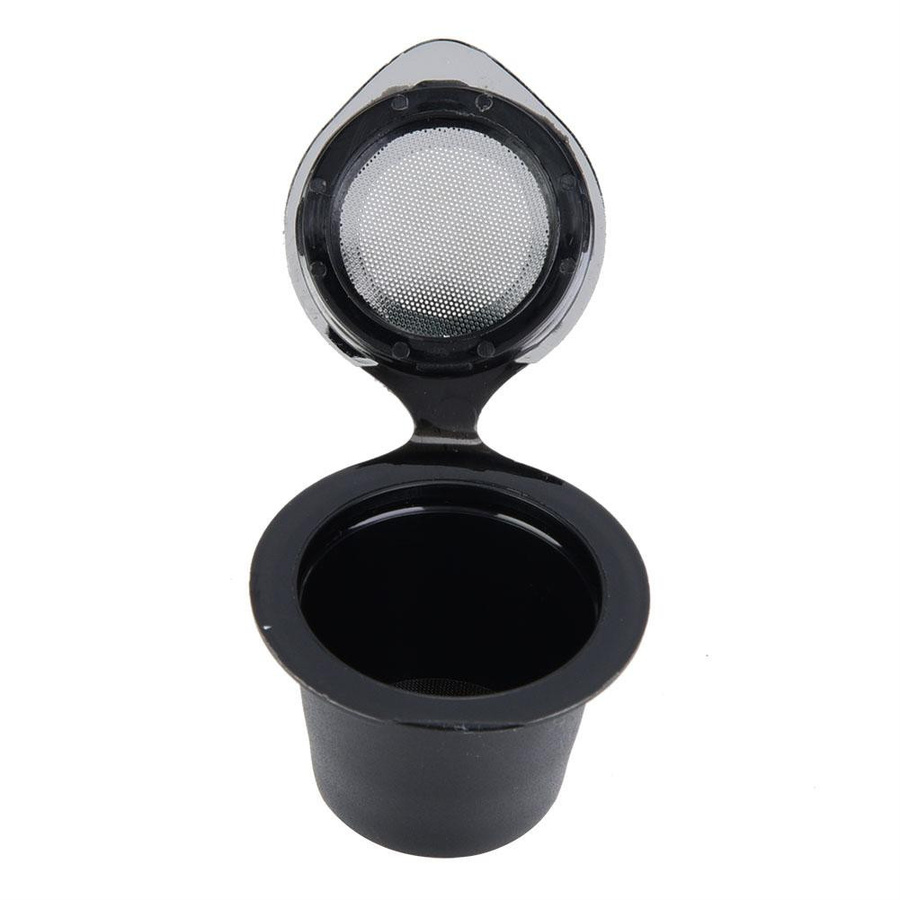 CosyHome Set aus 5 wiederverwendbaren Kaffeekapseln aus Kunststoff und Edelstahl in Silver - Bild 2