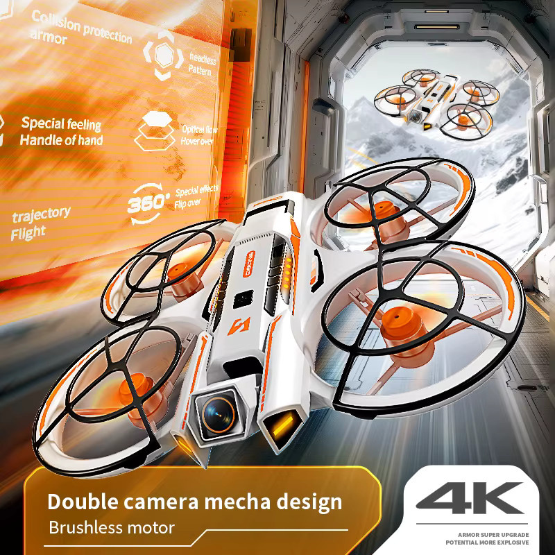 WDSZKMYF A21 PRO Drone, Quadcopter, 4K HD Weitwinkel Kamera, WiFi, Schwarz - Bild 2