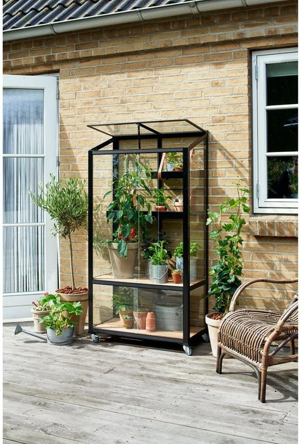 Juliana Urban City Greenhouse Gewächshaus aus Aluminium und Sicherheitsglas in Anthrazit, B: 80 cm, T: 40 cm, H: 60,3 cm - Bild 1