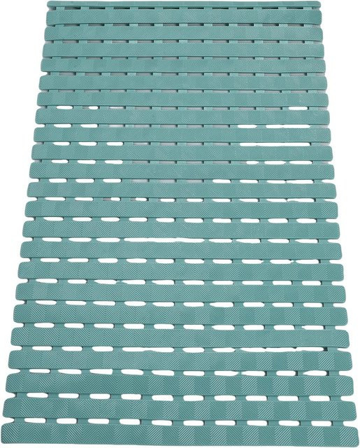 Rutschfeste Badewannen-Duschmatte von Koogeelife in Türkis, Rechteckig, B/T: 100 x 40 cm - Bild 1
