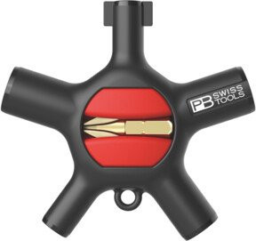 PB SWISS TOOLS Universal-Schaltschrankschlüssel Typ 1 mit 1/4 Zoll Aufnahme in Schwarz - Bild 1