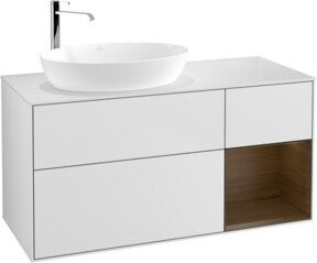 V&B Waschtischunterschrank Finion in Weiß lackiert, Breite: 120 cm, Tiefe: 50,1 cm, Höhe: 50,1 cm - Bild 1
