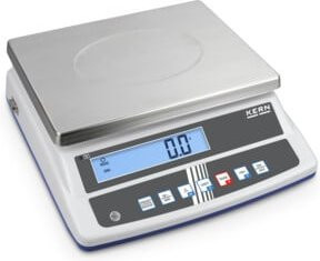 Kern Tischwaage FCD-6K-3 in Silber und Weiß mit 6 kg Wägebereich und 0,2 g Ablesbarkeit, B: 30,0 cm, T: 23,0 cm, H: 1,1 cm - Bild 1