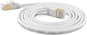 wantec Cat.6A Ethernet LAN Patchkabel weiß 0,5 m - Bild 1