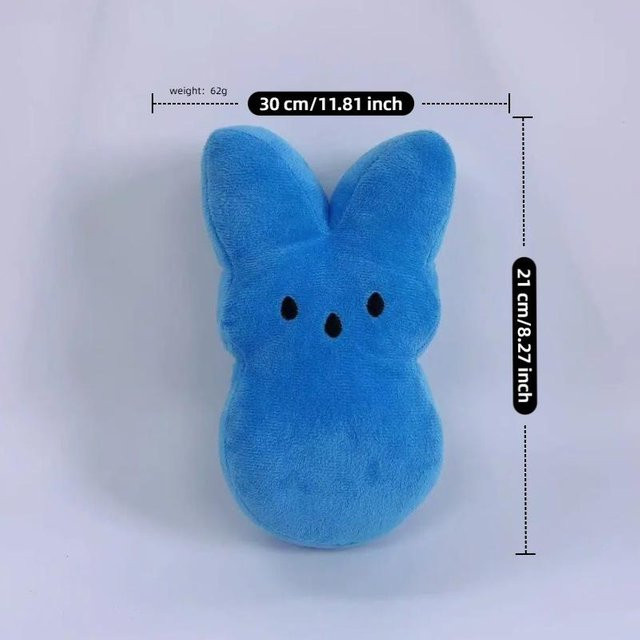 Yiran toy 1 Peeps Plüschhase Ostern Plüsch blau 20cm - Bild 1