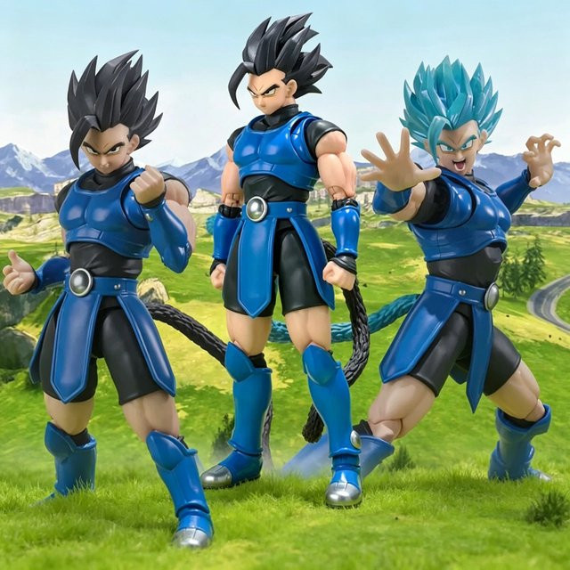 Bandai Dragon Ball Legends Shallot Super Saiyan Blue Shallot Actionfigur, 16cm - Bild 1