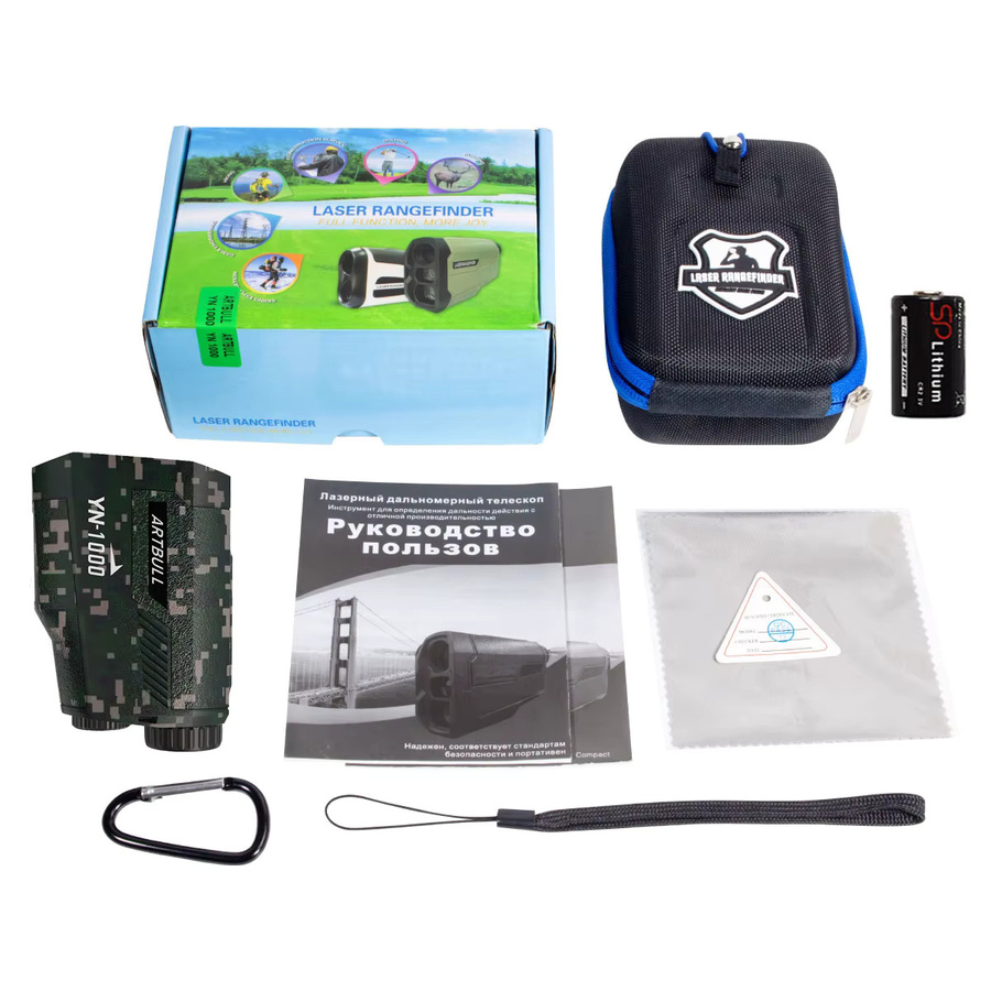 Artbull Outdoor Laser Golf Entfernungsmesser mit Teleskop und Flag-Lock in Schwarz - Bild 4
