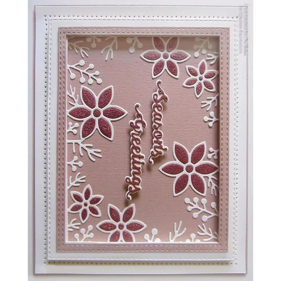 Stanzformen mit tropischen Blättern und Stardust-Hintergrund für Scrapbooking und DIY-Kartenbasteln - Bild 3