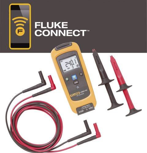 Fluke FLK-V3001 FC Digitales Hand-Multimeter CAT III 1000 V, CAT IV 600V, 6000 Counts, Gelb - Bild 1