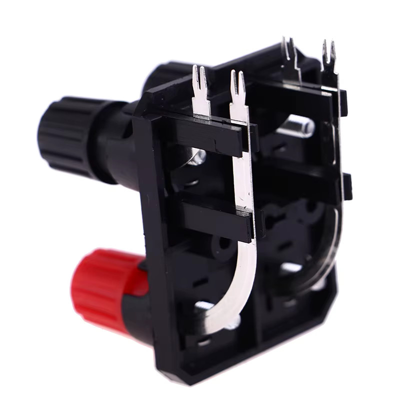 Biegestift Audio-Buchse für Lautsprecher und Verstärker mit 2, 4 oder 6 Positionen, 4 mm Bananenstecker Terminal Block mit Schraubanschluss - Bild 4