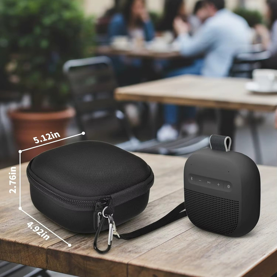 Schutzhülle für Bose SoundLink Micro 2. Generation Bluetooth-Lautsprecher mit Netztasche, Schwarz - Bild 6