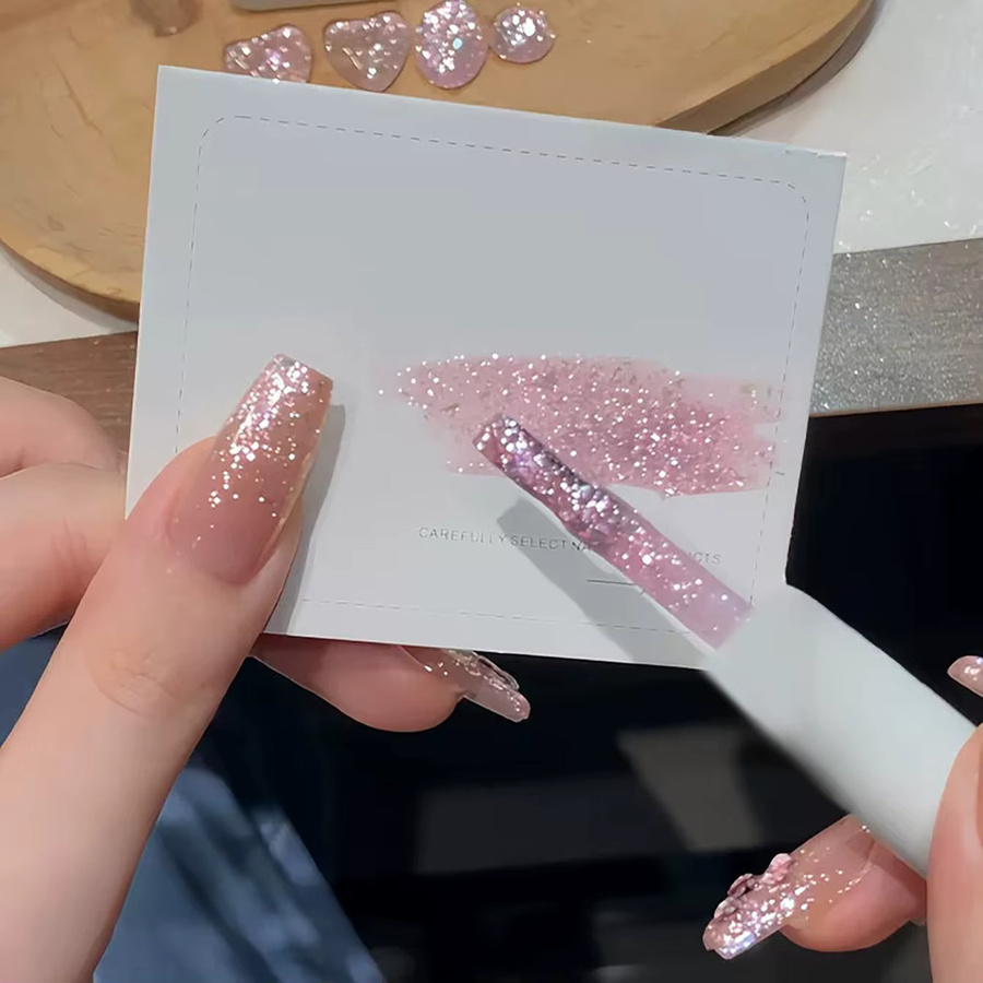 MISS SHAKA Gel Nagellack, Rosa, Schimmernd - Bild 5