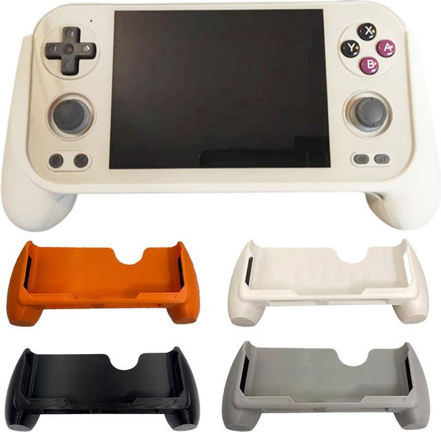 3D-gedruckter Griff für AYN THOR und Retroid Pocket Flip 2, Controller-Abdeckung und Ständer in Grau - Bild 1