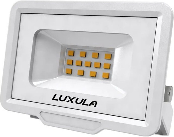 LUXULA LED Fluter Strahler 10W mit 1000lm, 4000K Neutralweiß, IP65, IK06, Weiß