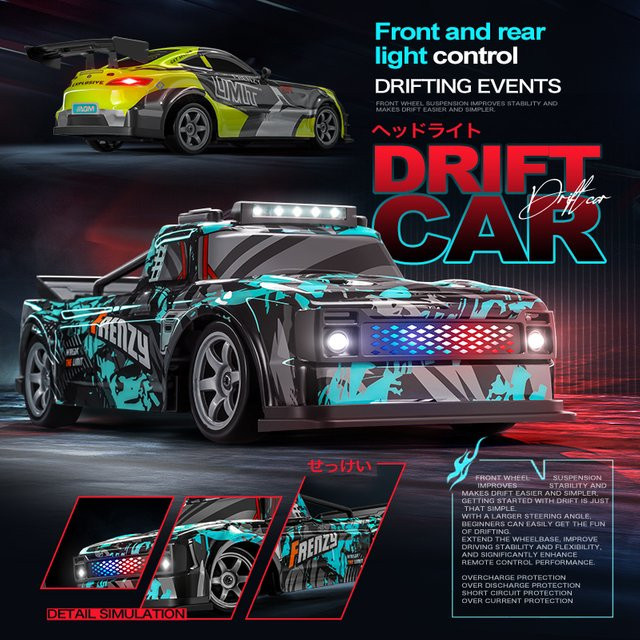 JJRC 1:16 4WD RC Off-Road Drift Car, mit LED-Licht, Rennspielzeug - Bild 1