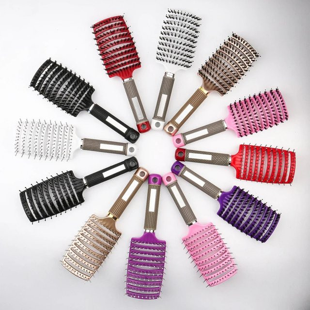 Haarbürste zur Kopfhautmassage und zum Entwirren lockiger Haare, Unisex - Bild 1