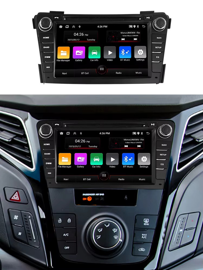 NaviFly Android 14 Autoradio mit 7 Zoll Display für Hyundai i40 2011-2016, 2GB RAM, 64GB Speicher, Schwarz, mit drahtlosem Carplay und intelligentem Multimedia-System - Bild 5